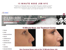 Tablet Screenshot of 15minutenosejobnyc.com