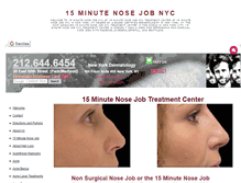 Tablet Screenshot of 15minutenosejobnyc.net